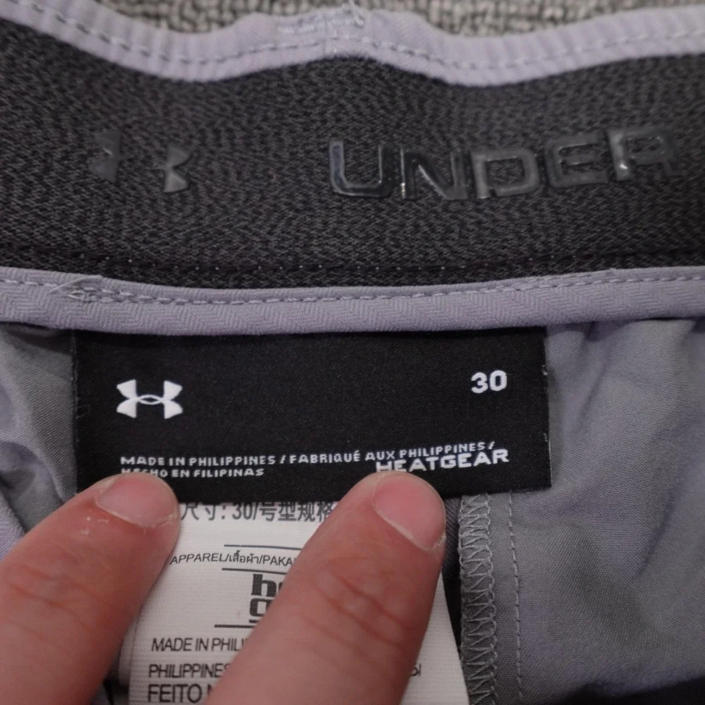 Under Armour Shorts Mens 30 Purple HeatGear Golf Stretch Quick Dry 11 Inseam